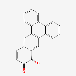 molecular formula C22H12O2 B12651720 Benzo(b)triphenylene-10,11-dione CAS No. 40733-70-8
