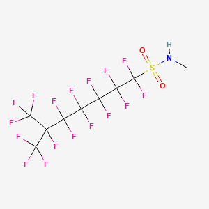 molecular formula C9H4F17NO2S B12651747 Heptadecafluoro-N-methylisooctanesulphonamide CAS No. 93894-71-4
