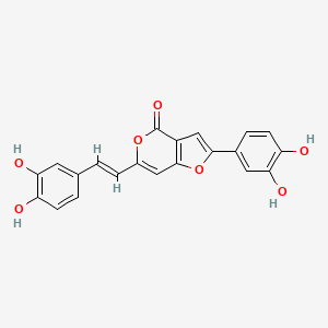 molecular formula C21H14O7 B1265181 Phellifuropyranone A 