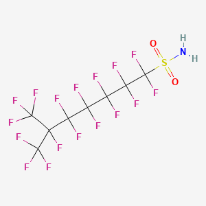 molecular formula C8H2F17NO2S B12651810 Heptadecafluoroisooctanesulphonamide CAS No. 93894-56-5