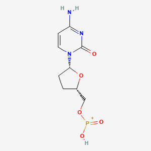 molecular formula C9H13N3O5P+ B12651830 ddC-HP CAS No. 140132-18-9