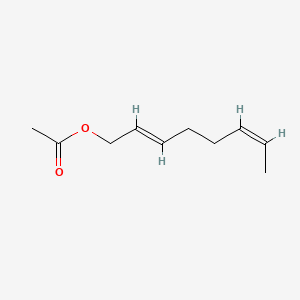 molecular formula C10H16O2 B12651840 (2E,6Z)-Octa-2,6-dienyl acetate CAS No. 85554-65-0