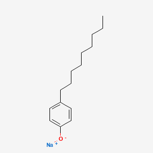 molecular formula C15H23NaO B12651887 Sodium p-nonylphenolate CAS No. 54628-06-7