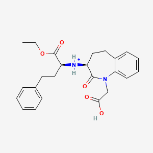 molecular formula C24H29N2O5+ B1265189 Benazepril(1+) 