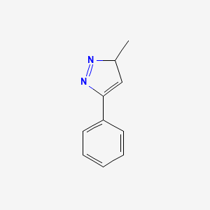 molecular formula C10H10N2 B12651918 3H-Pyrazole, 3-methyl-5-phenyl- CAS No. 1215303-34-6