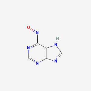 molecular formula C5H3N5O B12651930 6-Nitrosopurine CAS No. 25732-30-3
