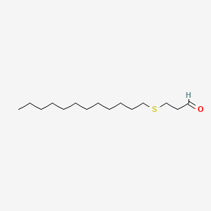 molecular formula C15H30OS B12651961 3-(Dodecylthio)propionaldehyde CAS No. 38160-52-0