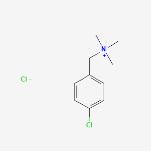 molecular formula C10H15Cl2N B12651963 (4-Chlorophenyl)-N,N,N-trimethylmethanaminium chloride CAS No. 6320-45-2