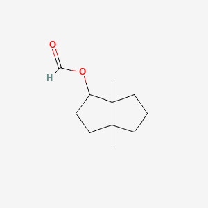 molecular formula C11H18O2 B12651979 Octahydro-3a,6a-dimethylpentalenyl formate CAS No. 85136-30-7