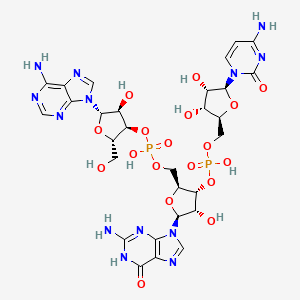 molecular formula C29H37N13O18P2 B12651990 Cytidylyl-(5'.3')-guanylyl-(5'.3')-adenosine CAS No. 4136-23-6