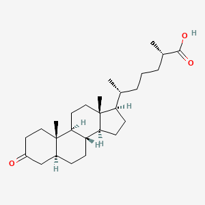 (5alpha,25S)-3-oxocholestan-26-oic acid