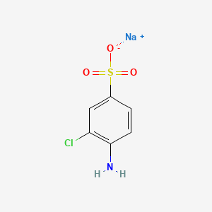 molecular formula C6H5ClNNaO3S B12652019 Sodium 3-chlorosulphanilate CAS No. 84000-87-3