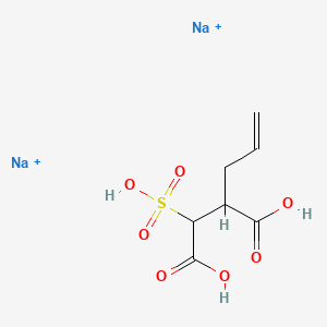 molecular formula C7H10Na2O7S+2 B12652039 Disodium C-allyl sulphonatosuccinate CAS No. 91840-45-8