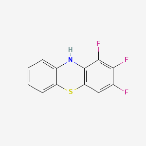 molecular formula C12H6F3NS B12652068 Trifluoro-10H-phenothiazine CAS No. 71975-60-5