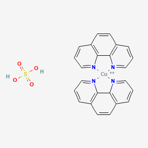 molecular formula C24H18CuN4O4S+2 B12652081 Bis(1,10-phenanthroline)copper(2+) sulfate CAS No. 21711-45-5