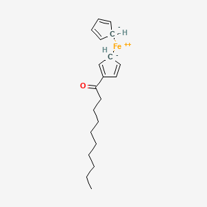 molecular formula C20H28FeO B12652089 (1-Oxodecyl)ferrocene CAS No. 68209-66-5