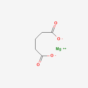 molecular formula C5H6MgO4 B12652152 Magnesium glutarate CAS No. 85567-36-8