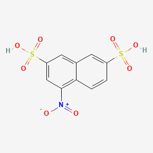 molecular formula C10H7NO8S2 B12652153 1-Nitronaphthalene-3,6-disulfonic acid CAS No. 90830-37-8
