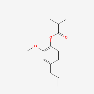 molecular formula C15H20O3 B12652194 4-Allyl-2-methoxyphenyl 2-methylbutyrate CAS No. 84731-73-7