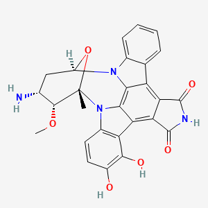 7-oxo-8,9-dihydroxy-4'-N-demethyl staurosporine