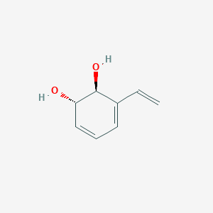 molecular formula C8H10O2 B1265222 (1S,2S)-3-ethenylcyclohexa-3,5-diene-1,2-diol 