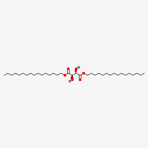 molecular formula C36H70O6 B12652224 Dihexadecyl (R(R*,R*))-tartrate CAS No. 65270-95-3