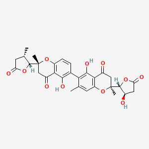 molecular formula C30H30O11 B1265226 Monodictyochromone B 