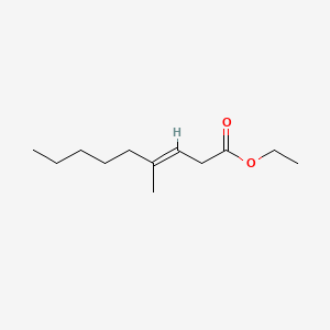 molecular formula C12H22O2 B12652261 Ethyl 4-methylnon-3-enoate CAS No. 85554-63-8