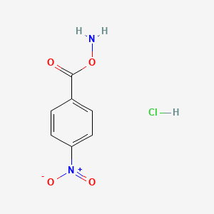 molecular formula C7H7ClN2O4 B12652300 Amino 4-nitrobenzoate;hydrochloride CAS No. 35657-37-5