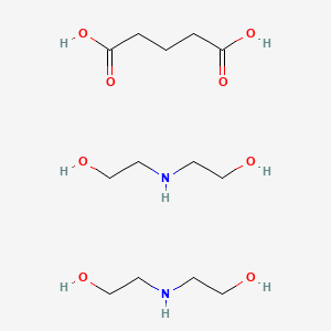 molecular formula C13H30N2O8 B12652315 Bis(bis(2-hydroxyethyl)ammonium) glutarate CAS No. 85029-94-3
