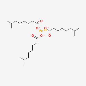 molecular formula C27H51FeO6 B12652329 Iron tris(isononanoate) CAS No. 93776-39-7