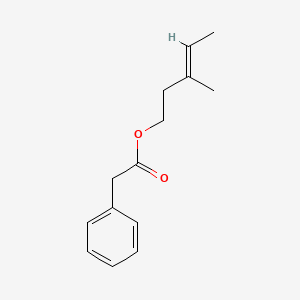 molecular formula C14H18O2 B12652331 3-Methylpent-3-enyl phenylacetate CAS No. 65416-23-1