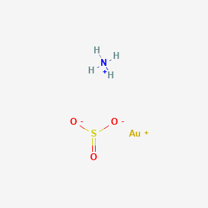 molecular formula AuH4NO3S B12652339 Ammonium gold(1+) sulphite CAS No. 71662-32-3