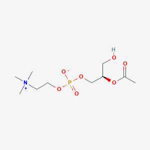 molecular formula C10H22NO7P B1265235 2-Acetyl-sn-glycero-3-phosphocholine 