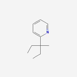molecular formula C11H17N B12652354 2-(1-Ethyl-1-methylpropyl)pyridine CAS No. 85895-81-4