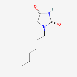 molecular formula C9H16N2O2 B12652371 1-Hexylimidazolidine-2,4-dione CAS No. 85391-25-9