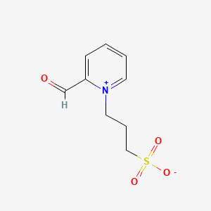 molecular formula C9H11NO4S B12652376 2-Formyl-1-(3-sulphonatopropyl)pyridinium CAS No. 93803-25-9