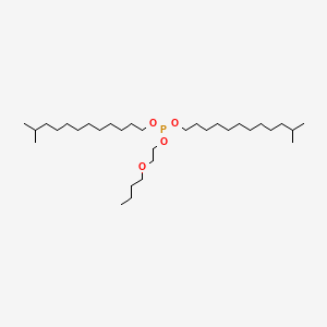 molecular formula C32H67O4P B12652379 2-Butoxyethyl diisotridecyl phosphite CAS No. 93980-56-4