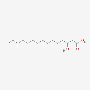 molecular formula C16H32O3 B12652384 3-Hydroxy-13-methylpentadecanoic acid CAS No. 122751-76-2