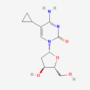 molecular formula C12H17N3O4 B12652464 Cytidine, 5-cyclopropyl-2'-deoxy- CAS No. 143325-23-9