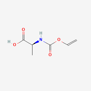 molecular formula C6H9NO4 B12652469 N-Vinyloxycarbonyl-L-alanine CAS No. 44980-51-0