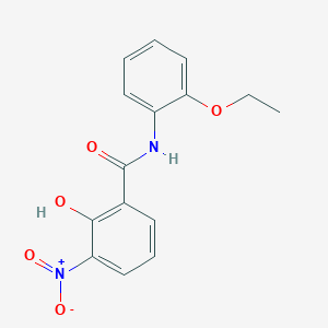 molecular formula C15H14N2O5 B12652501 2'-Ethoxy-2-hydroxy-3-nitrobenzanilide CAS No. 213460-63-0