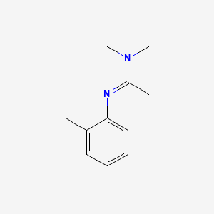 molecular formula C11H16N2 B12652518 N,N-Dimethyl-N'-(2-methylphenyl)acetamidine CAS No. 93777-87-8