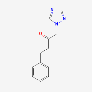 molecular formula C12H13N3O B1265252 4-Phenyl-1-[1,2,4]triazol-1-yl-butan-2-one CAS No. 1093058-26-4