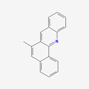 molecular formula C18H13N B12652569 6-Methylbenz(c)acridine CAS No. 14856-12-3