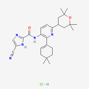 molecular formula C27H36ClN5O2 B1265259 Edicotinib hydrochloride CAS No. 1559069-92-9