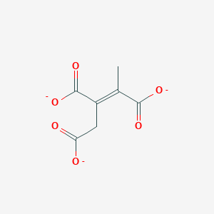 molecular formula C7H5O6-3 B1265262 (2E)-but-2-ene-1,2,3-tricarboxylate 