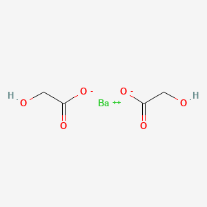molecular formula C4H6BaO6 B12652645 Barium bis(hydroxyacetate) CAS No. 71411-72-8