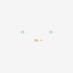 molecular formula Cl2Rh B12652656 Rhodium chloride (RhCl2) CAS No. 13783-12-5