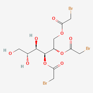 molecular formula C12H17Br3O9 B12652657 D-Glucitol tris(bromoacetate) CAS No. 94248-55-2